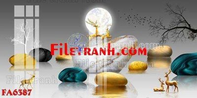 File gốc File gốc in bộ tranh decor treo tráng gương canvas FA6387 (AI/EPS) cho in ấn