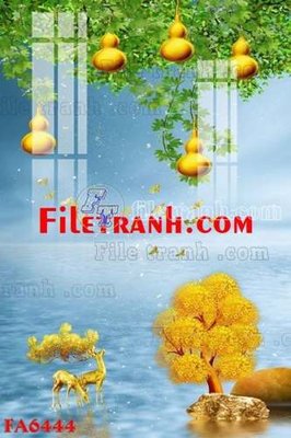 File gốc in mica File gốc in bộ tranh decor treo tráng gương canvas FA6444 chất lượng
