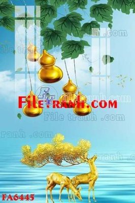 Tải file File gốc in bộ tranh decor treo tráng gương canvas FA6445 (gốc) làm file thiết kế