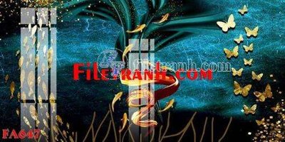File PSD File gốc in bộ tranh decor treo tráng gương canvas FA647 (bản gốc) độ phân giải cao