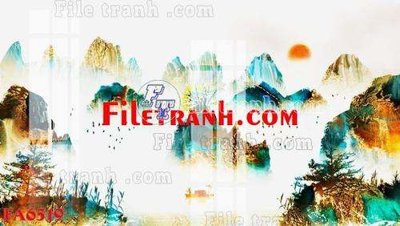 File tranh File gốc in bộ tranh decor treo tráng gương canvas FA6519 (bản gốc) in canvas