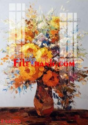 Download file gốc File gốc in bộ tranh decor treo tráng gương canvas FA6770 (in lụa) hoa lá