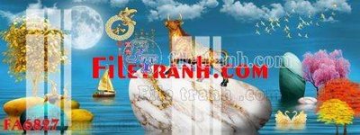 File gốc File gốc in bộ tranh decor treo tráng gương canvas FA6827 (in tráng gương) nghệ thuật