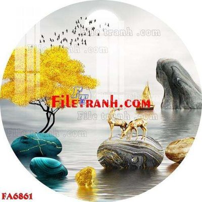 File PSD File gốc in bộ tranh decor treo tráng gương canvas FA6861 (bản gốc) độ phân giải cao