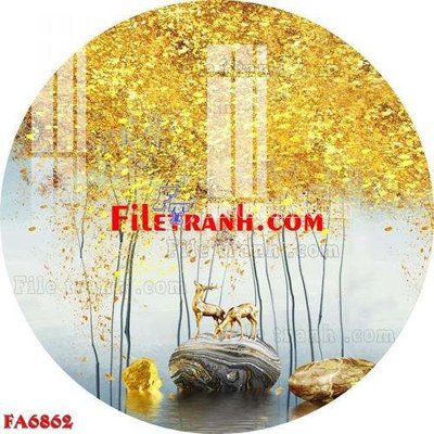 File gốc File gốc in bộ tranh decor treo tráng gương canvas FA6862 (cho in ấn) từ Filetranh.com