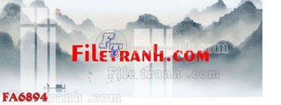 File in trần File gốc in bộ tranh decor treo tráng gương canvas FA6894 (bản gốc) đại dương