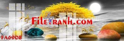 Tải file File gốc in bộ tranh decor treo tráng gương canvas FA6908 (gốc) in ấn chất lượng
