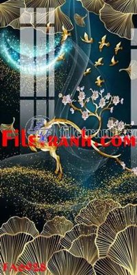 File gốc File gốc in bộ tranh decor treo tráng gương canvas FA6928 (in tráng gương) ốp tường