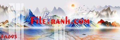 File tranh File gốc in bộ tranh decor treo tráng gương canvas FA693 (gốc) in vải canvas