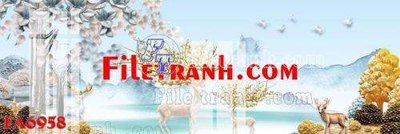 File gốc File gốc in bộ tranh decor treo tráng gương canvas FA6958 (thiết kế) cho in ấn