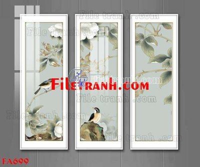 Tải file File gốc in bộ tranh decor treo tráng gương canvas FA699 (gốc) chủ đề phong thủy