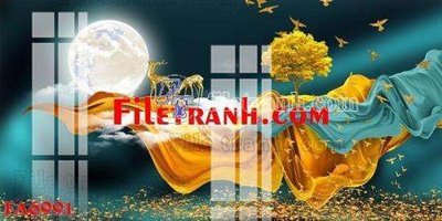 File gốc File gốc in bộ tranh decor treo tráng gương canvas FA6991 (chuẩn màu) cho in offset