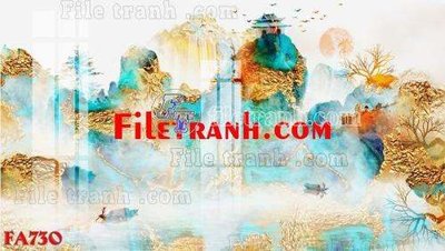 File in mica File gốc in bộ tranh decor treo tráng gương canvas FA730 (bản gốc) sắc sảo
