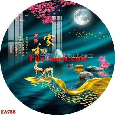 Tải file File gốc in bộ tranh decor treo tráng gương canvas FA788 (gốc) làm file in ấn