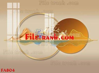 Tải file tranh gốc File gốc in bộ tranh decor treo tráng gương canvas FA804 chất lượng cao