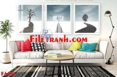 Tải file gốc File gốc in bộ tranh decor treo tráng gương canvas FA851 (bản PSD) gốc