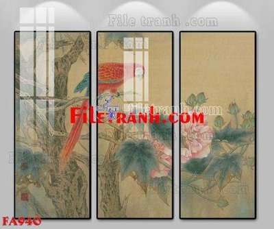 File in trần File gốc in bộ tranh decor treo tráng gương canvas FA940 (bản gốc) phong cảnh