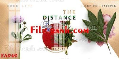 File gốc File gốc in bộ tranh decor treo tráng gương canvas FA949 (in 3D) cho trang trí