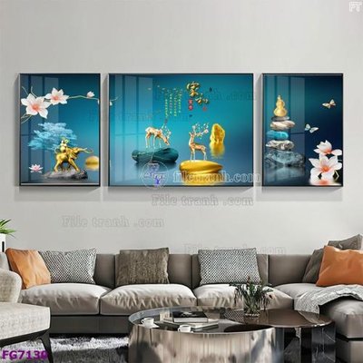 Download file gốc File bộ tranh tráng gương hiện đại FG7130 (in mica) trang trí