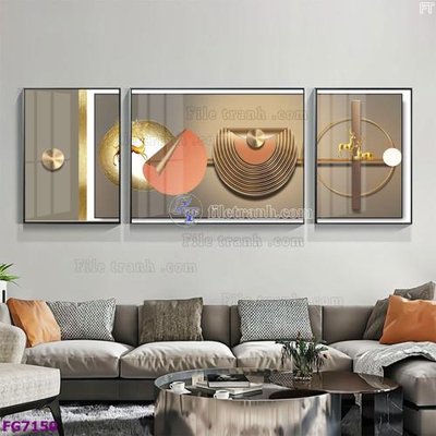 Download file gốc File bộ tranh tráng gương hiện đại FG7150 (in mica) trang trí