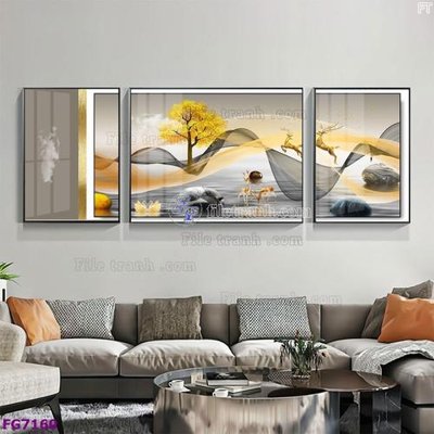 Download file gốc File bộ tranh tráng gương hiện đại FG7160 (in mica) logo