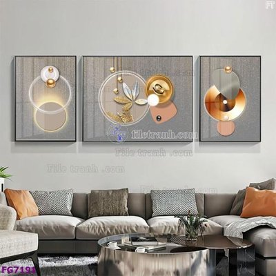 File PSD File bộ tranh tráng gương hiện đại FG7191 (gốc) cho in quảng cáo