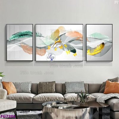 Tải file File bộ tranh tráng gương hiện đại FG7201 (ảnh gốc) in tráng gương