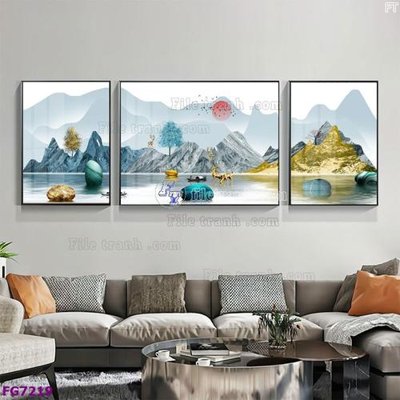 Download file File bộ tranh tráng gương hiện đại FG7219 (chất lượng in ấn)