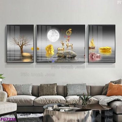 Tải file File bộ tranh tráng gương hiện đại FG7231 (gốc) chủ đề tôn giáo