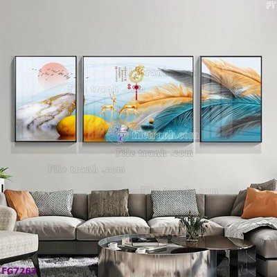 Tải xuống file tranh gốc File bộ tranh tráng gương hiện đại FG7263 (PSD/TIFF)