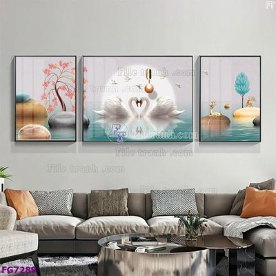 Tải file File bộ tranh tráng gương hiện đại FG7289 (PSD) cho in ấn quảng cáo