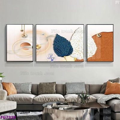 File gốc File bộ tranh tráng gương hiện đại FG7329 (thiết kế) cho in ấn