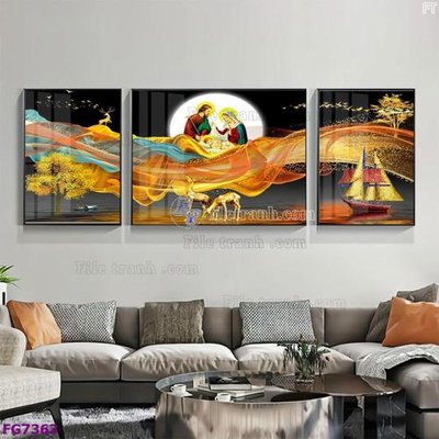 Download file File bộ tranh tráng gương hiện đại FG7363 (chuẩn in) File bộ tranh tráng gương hiện đại FG7363