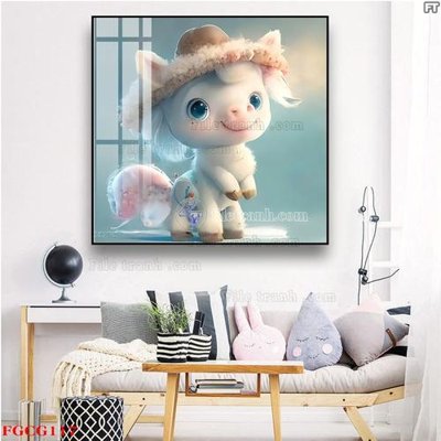 File tranh in trần 3D Tranh 12 con giáp FGCG117 (ảnh gốc)