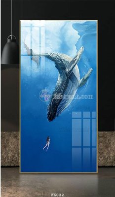 File tranh File tranh hiện đại pha lê gương FK022 (bản gốc) in canvas