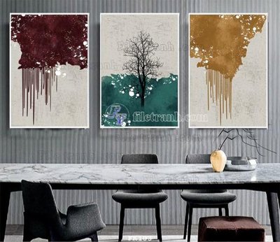 File tranh gốc PSD File tranh hiện đại pha lê gương FK103 còn nguyên layer