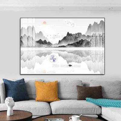 File gốc File tranh hiện đại pha lê gương FK251 (cho in ấn) từ Filetranh.com