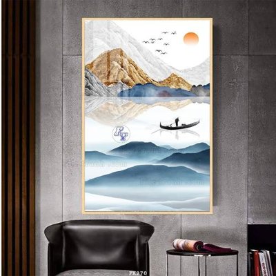 Ảnh gốc File tranh hiện đại pha lê gương FK270 (nét căng) in mica