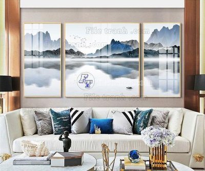 Ảnh gốc File tranh hiện đại pha lê gương FK273 (siêu chi tiết) để in ấn