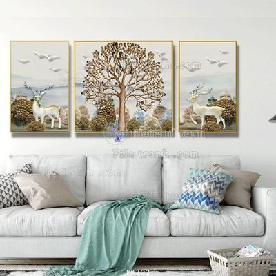 Hình ảnh file gốc in lụa File tranh hiện đại pha lê gương FK322