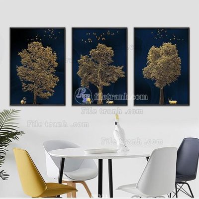 File tranh File tranh hiện đại pha lê gương FK331 (bản gốc) treo quán cafe