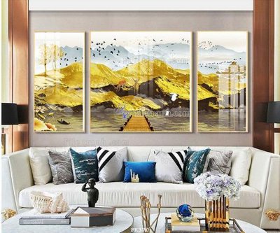 Ảnh gốc File tranh hiện đại pha lê gương FK370 (độ nét cao) in mica