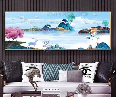 Tải file File tranh hiện đại pha lê gương FK409 (gốc) in ấn chất lượng