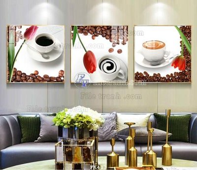 File gốc File tranh hiện đại pha lê gương FK413 (in mica) cắt laser