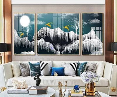 File PSD File tranh hiện đại pha lê gương FT008 (bản gốc) độ phân giải cao