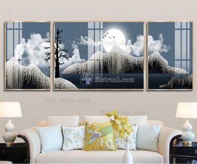 File gốc in ấn File tranh hiện đại pha lê gương FT020 (sẵn sàng tải về)