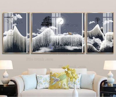 File tranh trang trí File tranh hiện đại pha lê gương FT029 (tải file gốc)