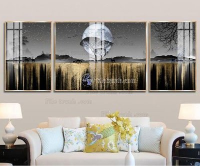 File tranh File tranh hiện đại pha lê gương FT032 (file gốc) chủ đề phong thủy