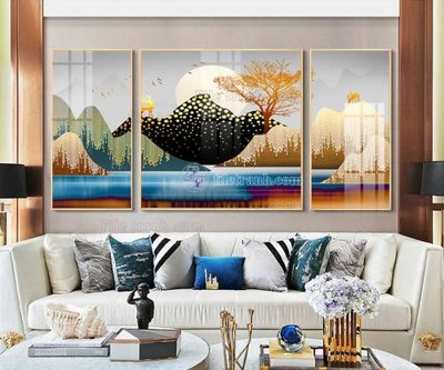 File tranh ảnh gốc File tranh hiện đại pha lê gương FT038 dùng cho in khổ lớn