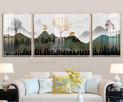 File gốc File tranh hiện đại pha lê gương FT042 (in mica) trang trí